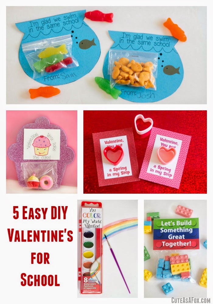 Fishing Valentine - Printable Valentine's for Kids - Children's