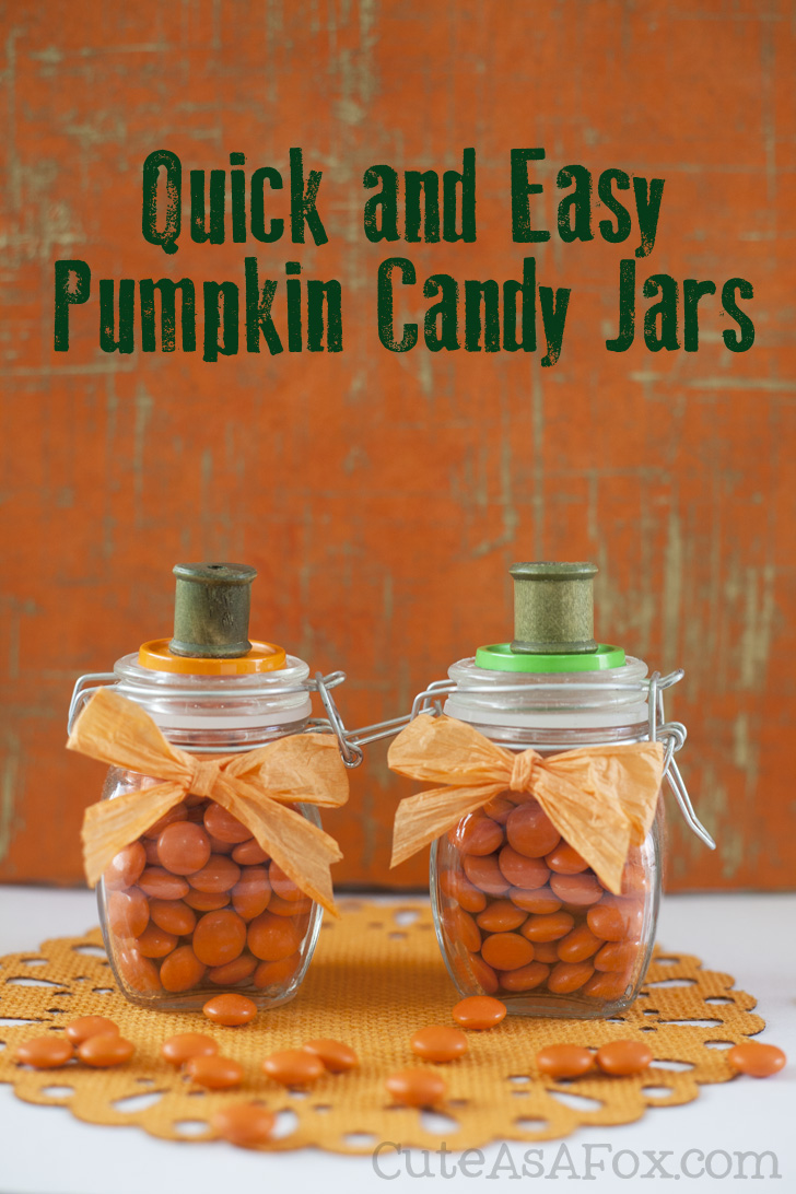Quick & Easy Pumpkin Candy Jar