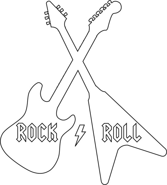 rock n roll coloring pages