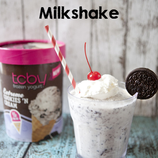 Skinny Cookies ‘n Cream Milkshake With Tcby